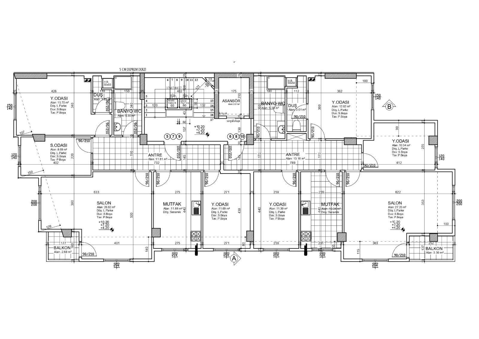 3+1 Kapalı Otoparklı Dai̇re